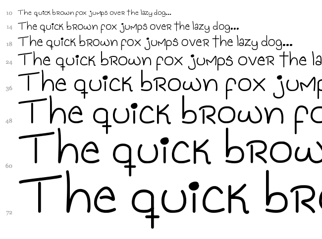 Genesis Handwriting font waterfall